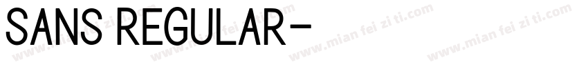Sans Regular字体转换